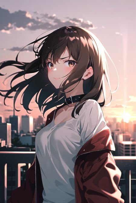 3978515143-2457037637-rolua, __1girl, backlighting, black collar, blurry, blurry background, blurry foreground, breasts, brown eyes, chromatic aberrat.png